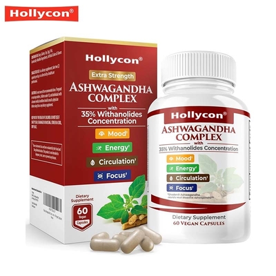 As cápsulas de Ashwagandha aliviam o estresse natural e apoiam o sono para a clareza mental
