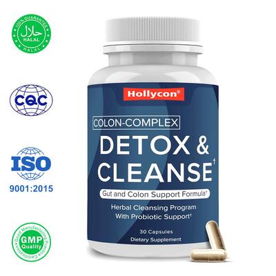 Cápsulas de limpeza do cólon Detox natural e suporte à saúde digestiva