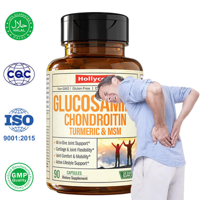 Fábrica de pílulas de cúrcuma Glucosamina condroitina cápsulas Suplemento de apoio articular
