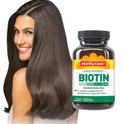 Cápsulas de biotina personalizadas Promove a saúde da pele do cabelo e das unhas