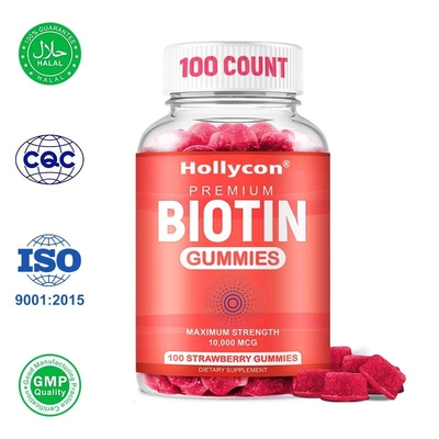 Gomes de Biotina de OEM Promove o Crescimento do Cabelo Previne o Afinamento e a Perda de Cabelo
