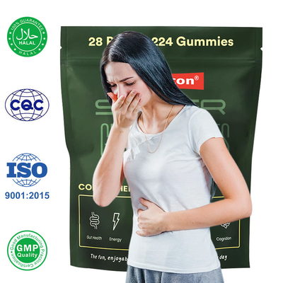 Goma de chá verde Multivitamínicos Suplemento de espirulina em pó Melhorar a saúde intestinal Suporte à imunidade