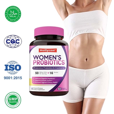 A cápsula probiótica feminina promove uma flora vaginal saudável e saúde do trato urinário