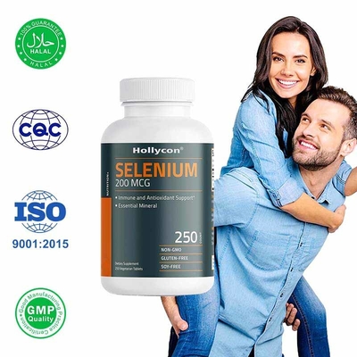 Os comprimidos de selênio de fábrica apoiam a saúde do sistema imunológico e fornecem antioxidantes