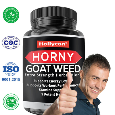 Capsulas de Erva Horny Goat aumentam o desempenho do treino resistência energia