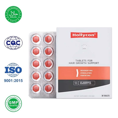 Comprimidos para crescimento de cabelo de fábrica promovem crescimento de cabelo mais grosso, mais cheio, reduz a perda de cabelo