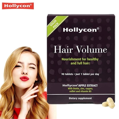 Produtor Comprimidos de volume de cabelo Promove o crescimento saudável do cabelo Nutre os folículos capilares