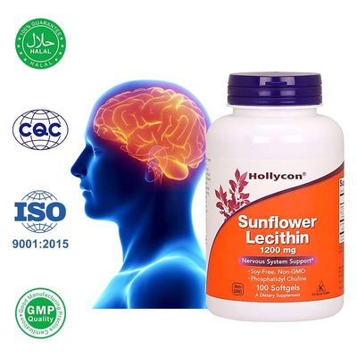 Gelas suaves de lecitina de girassol sustentam a saúde do sistema nervoso e a função celular