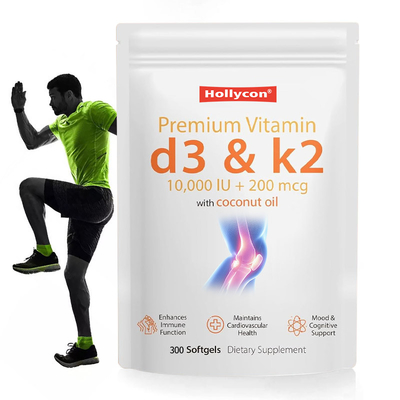 Fábrica Vitamina D3K2 Softgels Melhora a Função Imune e a Saúde Cardiovascular