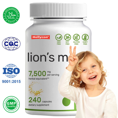 Fabricante Lions Mane Capsules Cerebro Nootrópico e estimulante do sistema imunológico