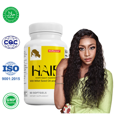 Fornecedor Suplemento de Apoio ao Crescimento do Cabelo Suporte de Cabelo Mais Forte Mais Espesso Mais Saudável