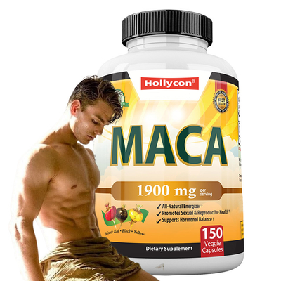 Maca Root Capsules Mistura Orgânica de Maca Root Para Apoio ao Humor Maca Capsules