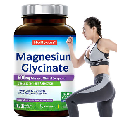 Gliconato de magnésio cápsulas para promover a saúde muscular cápsulas de magnésio elementar