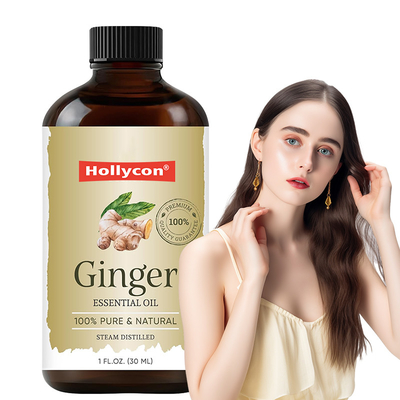 Óleo essencial de gengibre de alta qualidade para o cabelo puro e natural
