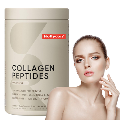 Peptídeos de colágeno OEM para mulheres e homens Suplemento de proteína em pó de colágeno