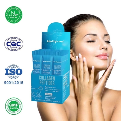 Peptídeos de colágeno OEM Suplemento em pó de colágeno hidrolizado para pele, cabelo e unhas