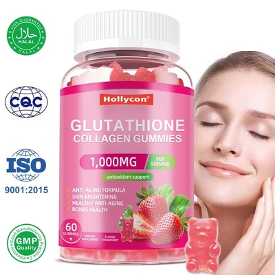 OEM Glutationa colágeno gummies Suplemento para clareamento da pele Glutationa colágeno gummies