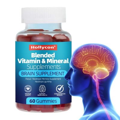 OEM Suplementos Cerebrais Para Memória E Foco Suplemento de Memória Nootrópico Gummy Para Saúde Cerebral Concentração Mental & Cognitivo