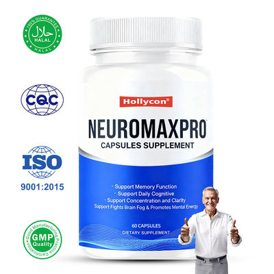 Brain and Memory Support Capsules Supplement Support Advanced Health & Wellness Multivitamin Neuromax Pro Brain and Memory Capsules Vegan, GMO, supports memory, focus, and cognitive clarity