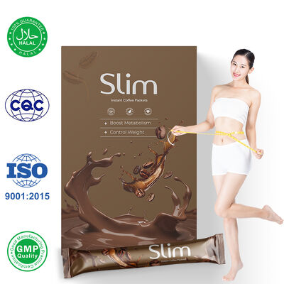 Rótulo Privado Aumentar o Metabolismo Garcinia Cambogia Arabica Café Suplemento de Emagrecimento Suporte à Dieta Slim Instant Coffee Packets
